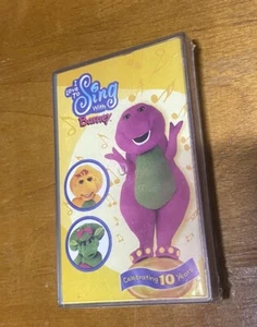 I Love To Sing With Barney Cassette Tape Vintage 10 Years Rare purple! Brand NEW - Picture 1 of 6