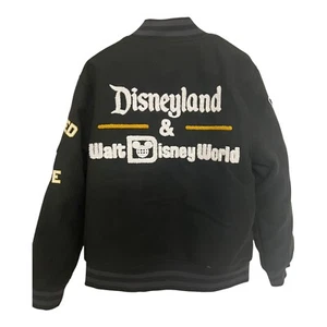 D23 Expo 2024 Medium Varsity Jacket Disneyland Walt Disney World Black - Picture 1 of 8
