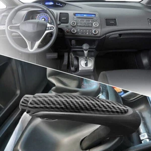 For Honda Civic Coupe Sedan 06-2011 Carbon Fiber Front Hand Brake Trim Cover USA - Picture 1 of 9