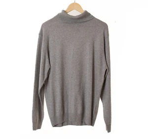 ROYAL SPENCER Maglione Uomo Grigio 50% Seta 50% Cashmere Taglia L 5508 - Foto 1 di 6