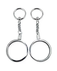 Key Chain 2 New Silver Poker or Casino Chip Holder - Picture 1 of 1