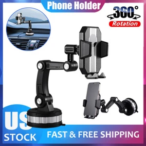 Car Truck Mount Phone Holder Stand Dashboard/Windshield For Cell Phone Universal - Picture 1 of 23
