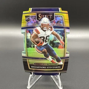 Rhamondre Stevenson 2021 Select Black and Gold Die-Cut #75 Concourse RC Prizm b - Picture 1 of 2
