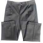 Rialto Italy Dark Gray Mens 100% Wool Dress Pants Mint Condition 37 x 28.5
