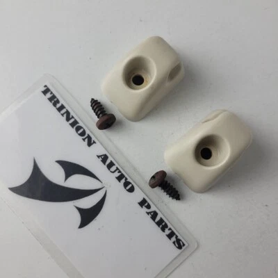 Cadillac Deville 1994-1999 clips parasol beige par de 2 con tornillos OEM Foto 1 de 3