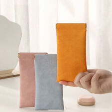 Soft PU Leather Glasses Bag Cases Waterproof Data Cable Headphone Storage Bag