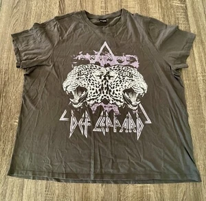 Def Lepard Animal T-Shirt 2023 Tour Womens Size 20 Grey Rock GUC - Bild 1 von 9