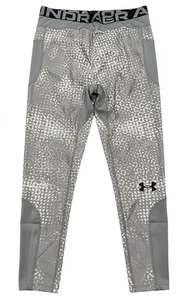 ✅$80 Under Armour Gray Compression HeatGear Pants Gym Under Tights Men XL RFID💯 - Picture 1 of 11