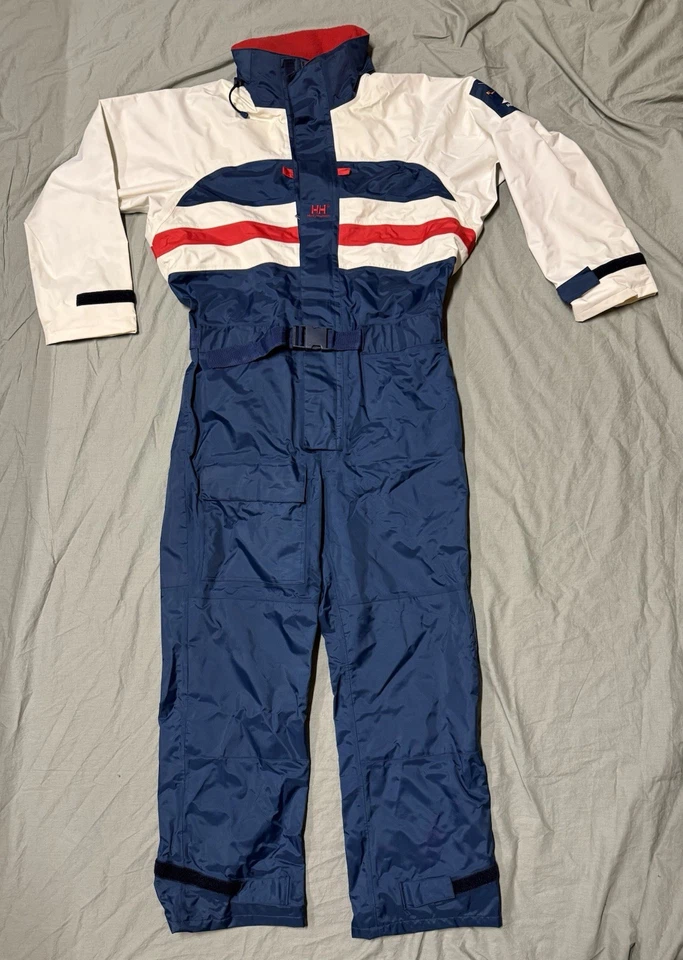 Traje De Colección Helly Hansen Unisex Med Lluvia Vela Yate Barco Océano Años 90 Foto 1 de 4