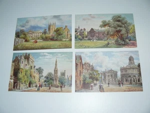 4 x Picturesque Oxford Postcards after the original painting by H B Wimbush - Picture 1 of 2