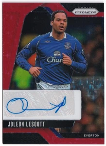 Panini Prizm Premier League 2024-25 Joleon Lescott Red Stars Auto Firme - Foto 1 di 2