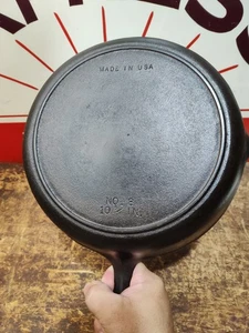 "Fully Restored" Birmingham Stove Cast Iron Skillet Frying Pan 10" Seasoned Flat - Picture 1 of 7