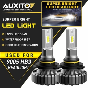 AUXITO 9005/HB3 LED Headlight Bulbs Kit High Beam 20000LM Super Bright White EOA - Picture 1 of 11