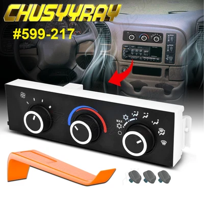 适用于雪佛兰 GMC Express 2500 3500 599-217 空调加热器气候控制面板 — 第 1/4 张图片