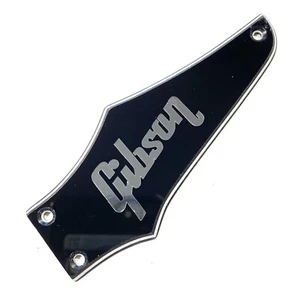 3 Ply Black Truss Rod Cover for 2004-2008 Gibson Firebird Studio ONLY + Chrome - Picture 1 of 9