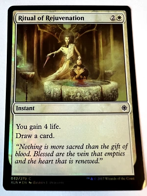 MTG Magic The Gathering Ixalan  Ritual of Rejuvenation Common Foil LP - Image 1 of 2