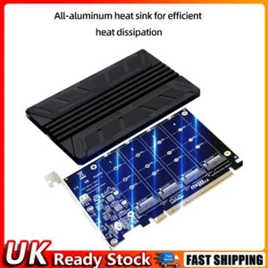 NVME M.2 MKEY SSD RAID Disk Transfer Card All Aluminum for Speeding Up - Afbeelding 1 van 11