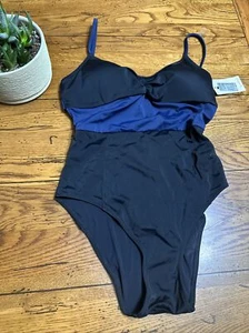 Costume da bagno donna Lively pezzo unico NUOVISSIMO S94 blu navy - taglia med. - Foto 1 di 7