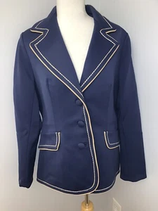 Lilli Ann San Francisco VTG 1970s Navy Blue Blazer Jacket Women’s Sz M? EUC! - Picture 1 of 12