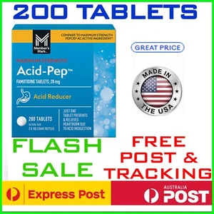 Famotidine 20mg 200 TABS Acid Reducer Heartburn Relief Pepcid FREE Post CHEAP - Picture 1 of 5