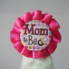 Mom To Be Badge Button Pin Baby Shower Ribbon