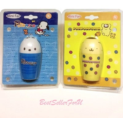 Mini ventilador eléctrico portátil portátil con forma de huevo Sanrio alimentado por batería  Foto 1 de 2