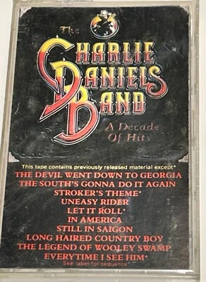 Charlie Daniels Band A Decade Of Hits Country Music Cassette 1C12 - Image 1 of 2