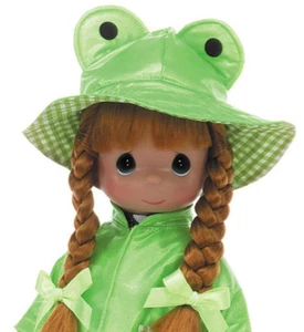 Precious Moments Friends Come Rain or Shine Ribbit 13" Doll NEW Frog Hat - Picture 1 of 8