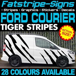 para adaptarse FORD TRANSIT COURIER RAYAS DE TIGRE PEGATINAS GRÁFICAS FURGONETA M SPORT ST - Imagen 1 de 2