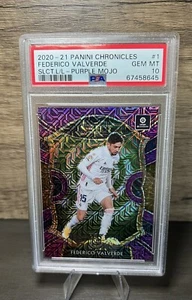 2020-21 Panini Chronicle Select - FEDERICO VALVERDE - Purple Mojo RC PSA 10 - Picture 1 of 13