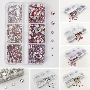 Swarovski Mix Sizes (792pcs) Flatback Nails Art Decoration Rhinestone U Pick Clr - Picture 1 of 15