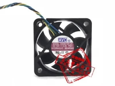 AVC DA05015R12H 5015 DC12V 0.2A 5CM 4-Wire PWM Silent Cooling Fan - Image 1 of 2