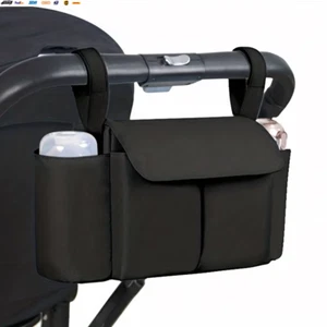 Stroller Organizer Bags Mummy Large Capacity Travel Hanging Bag Bottle Holder Pr - Picture 1 of 8