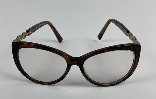 Occhiali da sole donna Michael Kors marrone glitter argento catena maglia Gstaad MK2009