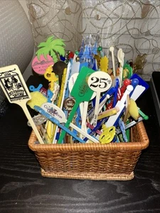 Lotto agitatori vintage Swizzle Stick - Foto 1 di 6