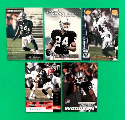 CHARLES WOODSON 5 CARD LOT - Image 1 of 2