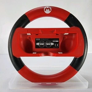 OFFICIAL NINTENDO SWITCH HORI MARIO KART 8 STEERING WHEEL MARIO RED TESTED - Picture 1 of 8