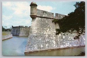 Postal Castillo de San Marcos Fort en San Agustín Florida FL c1960s - Imagen 1 de 2