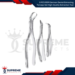 3 PCS RDM German Dental Extracting Forceps Set High-Quality Extraction Tool - Picture 1 of 1