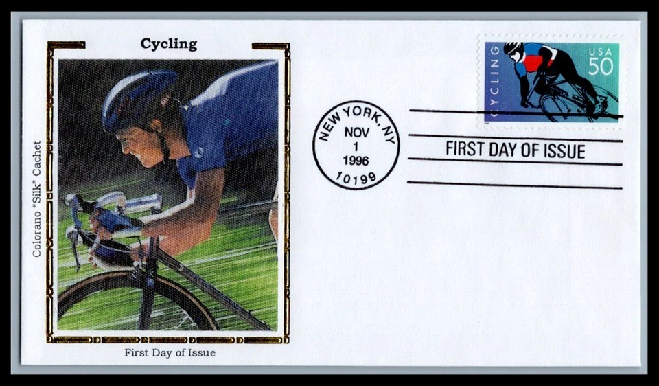 US FDC # 3119b 50c Cycling Colorano   1996, 9p5059 - Image 1 of 1