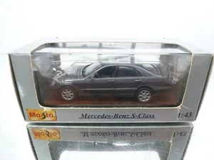 MAISTO 31505 MERCEDES BENZ S KLASSE CLASS W220 - GREY 1:43 - GOOD IN BOX - Imagen 1 de 7