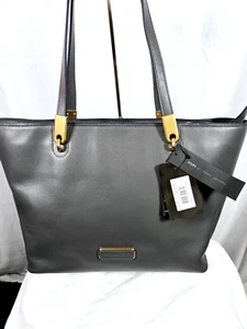 Marc by Marc Jacobs Gunmetal Leather Ligero East West Tote - Picture 1 of 24