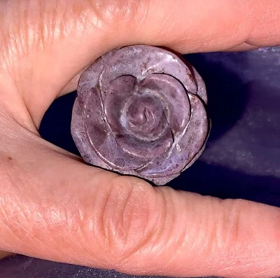 ** Cuentas/colgante rosa jade púrpura** Piedra natural tallada, sin teñir Foto 1 de 4