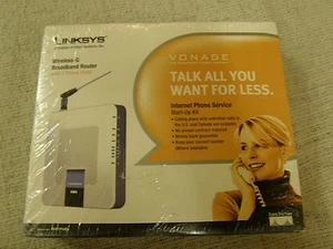 Router de banda ancha inalámbrico Vonage/Linksys G WRTP54G VoIP nuevo en caja 745883564903 - Imagen 1 de 6