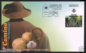 2016 FDC SPD CAMINO SANTIAGO WAY PEREGRINO COMPOSTELA GALICIA 5056 TC20106 - Imagen 1 de 1