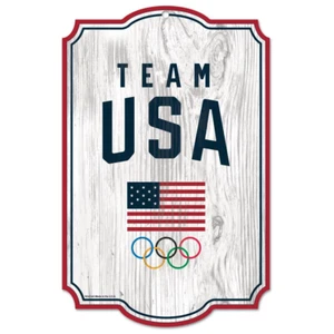 Team USA 11" x 17" Wood Sign Olympic Fancave Mancave - Picture 1 of 1