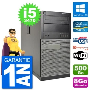 PC tour DELL 7010 Intel Core i5-3470 RAM 8Go Festplatte 500Go Windows 10 Wifi - Bild 1 von 3