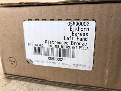 Baldwin Elkhorn Dis Bnz Placa Completa Izquierda Cerradura de Entrada con Llave Manija con Palanca de Arco Foto 1 de 4