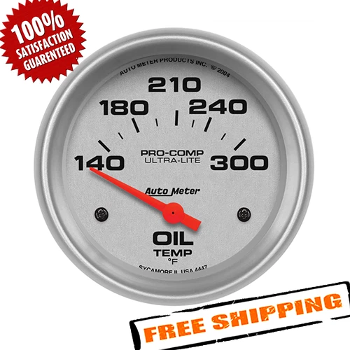 Medidor automático 4447 Ultra-Lite medidor de temperatura de aceite eléctrico, 2-5/8" Foto 1 de 3