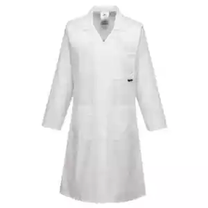 Abrigo de laboratorio Portwest LW63 para mujer - Abrigo médico blanco de damas - Imagen 1 de 3